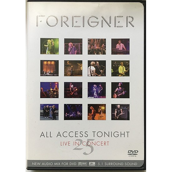 Foreigner - All Access Tonight, Live In Concert 25 DVD