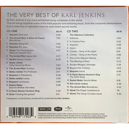 Karl Jenkins - The Very Best Of Karl Jenkins 2 CD