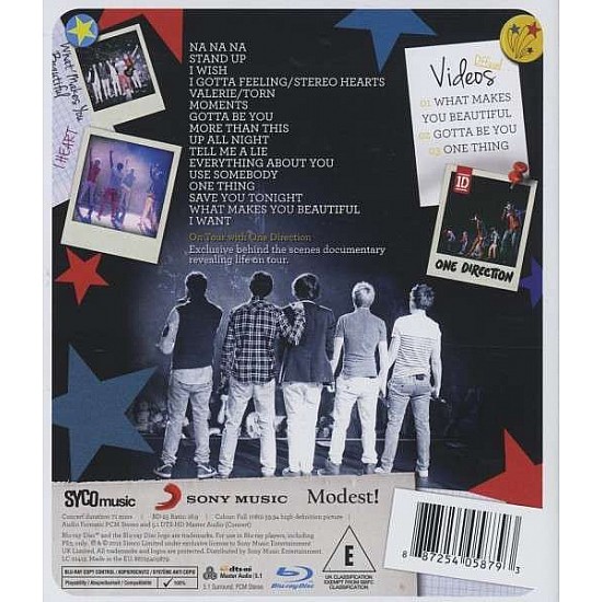 One Direction - Up All Night - The Live Tour Blu-ray Disk