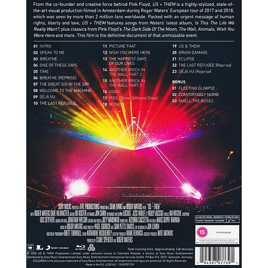 Roger Waters - Us + Them Blu-ray Disk