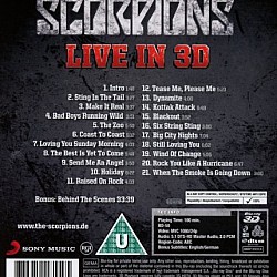 Scorpions - Live In 3D (Get Your Sting & Blackout) Blu-ray Disk