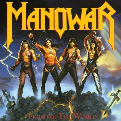 Manowar ‎– Fighting The World (Mavi Renkli) Plak LP