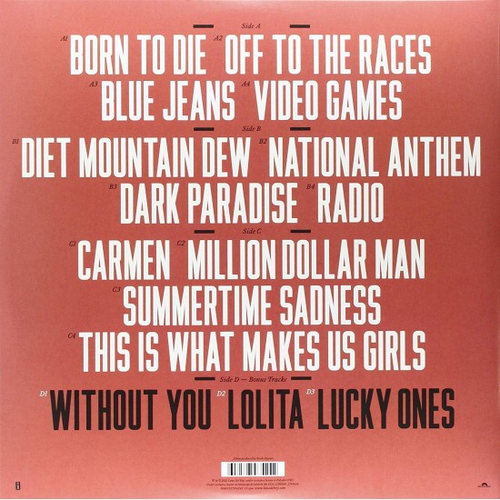 Lana Del Rey - Born to Die (Deluxe) Plak 2 LP