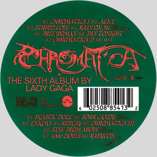 Lady Gaga ‎– Chromatica Limited Picture Disc Plak LP
