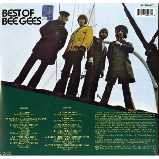 Bee Gees ‎– Best Of Bee Gees Plak LP