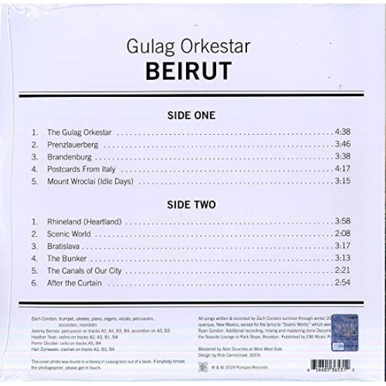 Beirut ‎– Gulag Orkestar Plak LP