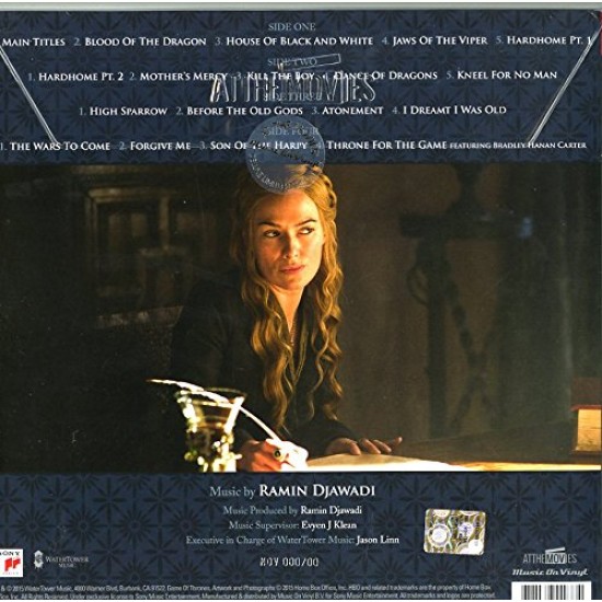 Game Of Thrones - Season 5  Soundtrack Plak 2 LP 