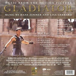 Gladiator (Gladyatör) Soundtrack Plak 2 LP 