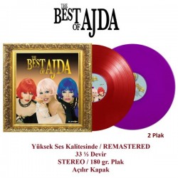 Ajda Pekkan - The Best Of Ajda Kırmızı Mor Renkli Plak 2 LP