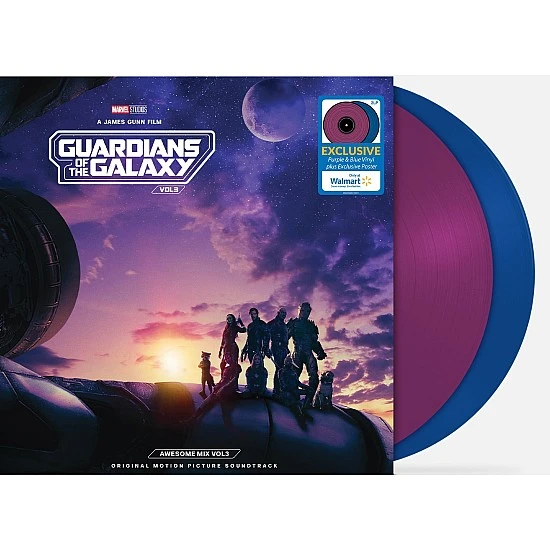 Guardians of the Galaxy Vol. 3 (Awesome Mix Vol3)  (Purple& Blue) Exclusive Soundtrack Plak 2 LP