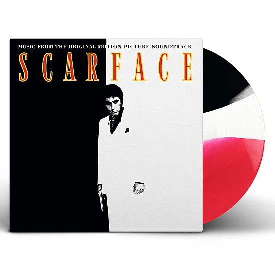 Scarface - Soundtrack  (Red, White & Black Swirl) Plak LP