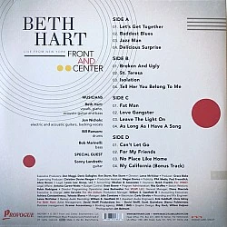Beth Hart ‎– Front And Center Live From New York (Kırmızı Renkli) Plak 2 LP