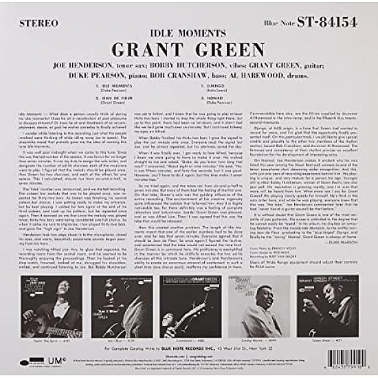 Grant Green - Idle Moments Plak LP