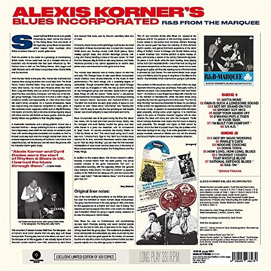 Alexis Korner's Blues Incorporated ‎– R&B From The Marquee Plak LP