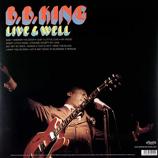 B.B. King ‎– Live & Well Plak LP