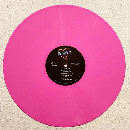 Britney Spears ‎– Britney Jean Pembe Renkli Plak LP  * ÖZEL BASIM *