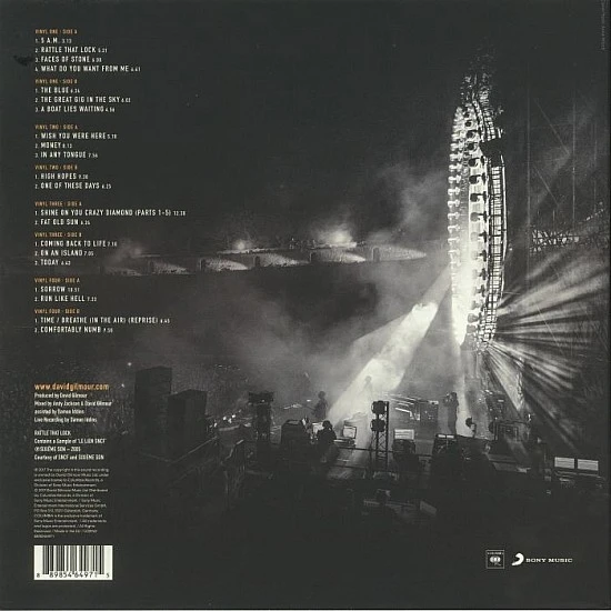 David Gilmour - Live At Pompeii Box Set Plak 4 LP
