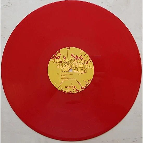 Joe Satriani ‎– Surfing With The Alien (Sarı - Kırmızı Renkli) Plak 2 LP