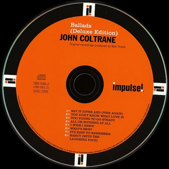 John Coltrane - Ballads Deluxe Digipak 2 CD