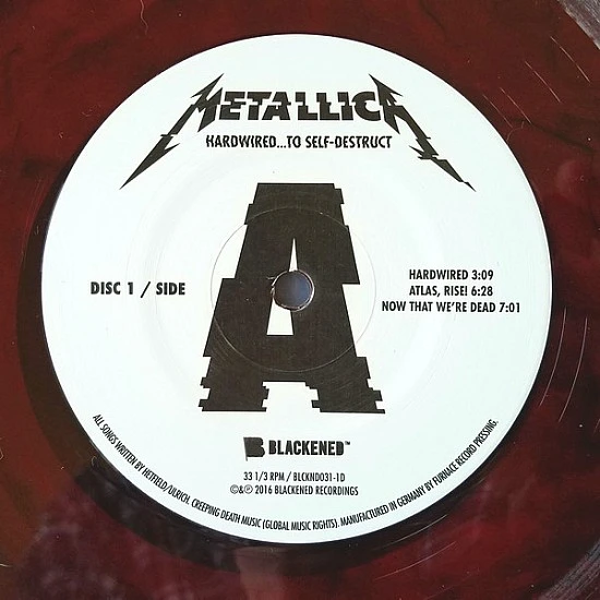 Metallica ‎– Hardwired...To Self-Destruct (Kırmızı Renkli) Plak 2 LP