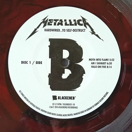 Metallica ‎– Hardwired...To Self-Destruct (Kırmızı Renkli) Plak 2 LP