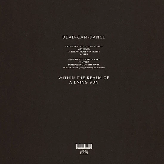 Dead Can Dance ‎– Within The Realm Of A Dying Sun Plak LP