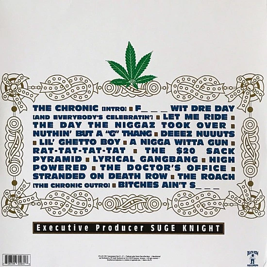 Dr. Dre ‎– The Chronic Plak 2 LP
