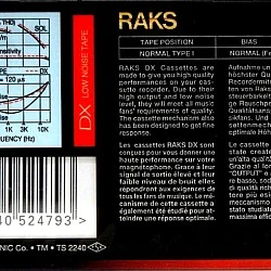RAKS - DX 90 90'lık Boş Kaset