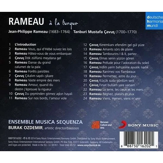 Musica Sequenza - Rameau à la Turque CD