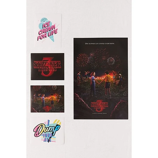 Stranger Things 3 - Soundtrack Turuncu Siyah Renkli Plak 2 LP + 7