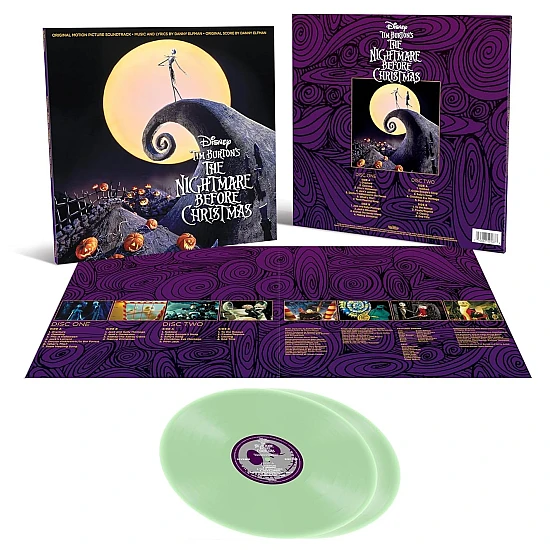 Danny Elfman ‎- Nightmare Before Christmas (Glow In The Dark) Soundtrack Plak 2 LP