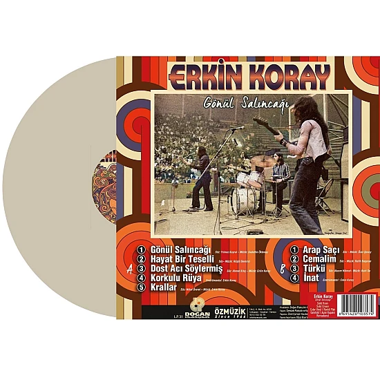 Erkin Koray ‎- Gönül Salıncağı (Krem Renkli) Plak LP
