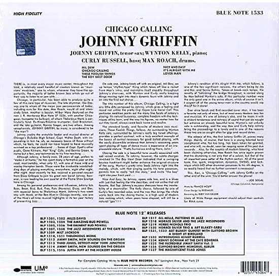 Johnny Griffin ‎– Introducing Johnny Griffin Caz Plak LP
