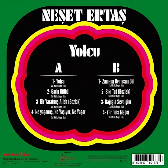 Neşet Ertaş - Yolcu (Yeşil Renkli) Plak LP