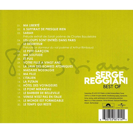 Serge Reggiani - Best Of CD