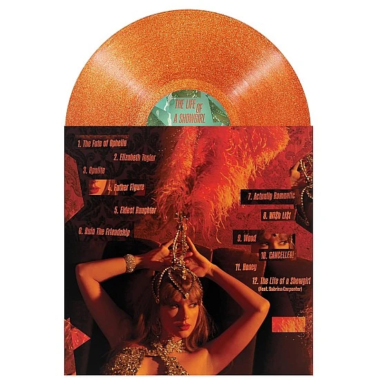 Taylor Swift - The Life Of A Showgirl (Portofino Orange Glitter) Plak LP