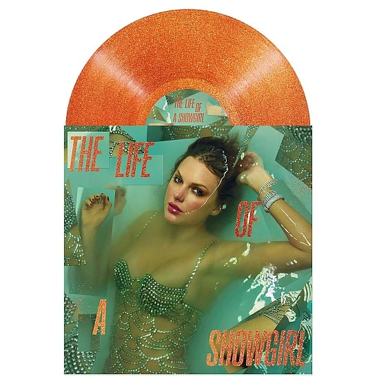 Taylor Swift - The Life Of A Showgirl (Portofino Orange Glitter) Plak LP