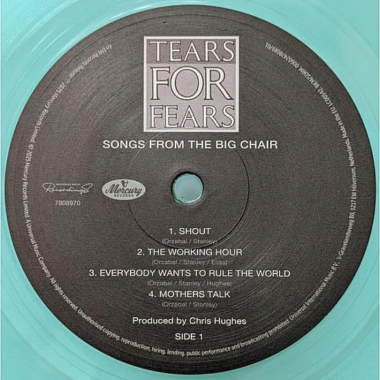 Tears For Fears - Songs From The Big Chair (Limited Edition - Coke Bottle Clear) Plak LP