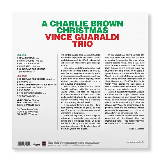 Vince Guaraldi Trio - A Charlie Brown Christmas (Zoetrope Picture Disc) Soundtrack Plak LP