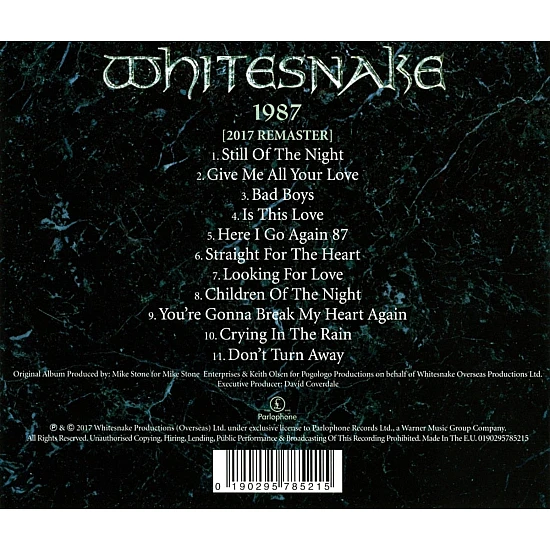 Whitesnake - 1987 (30th Anniversary) CD