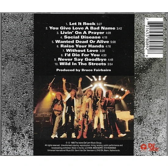 Bon Jovi - Slippery When Wet CD