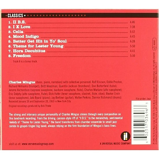 Charles Mingus - Mingus Mingus Mingus CD