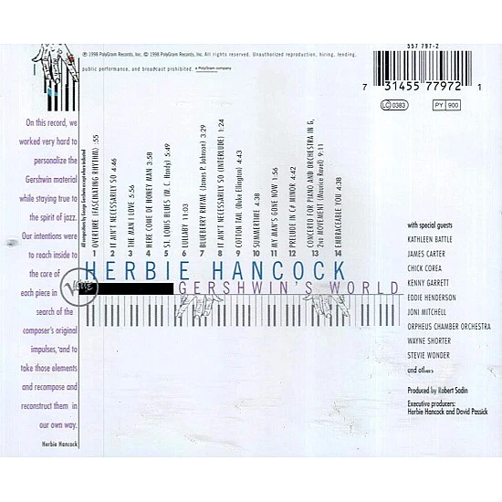 Herbie Hancock - Gershwin's World CD