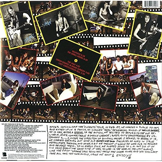 Metallica - The $5.98 E.P. - Garage Days Re-Revisited Plak EP