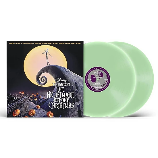 Danny Elfman ‎- Nightmare Before Christmas (Glow In The Dark) Soundtrack Plak 2 LP