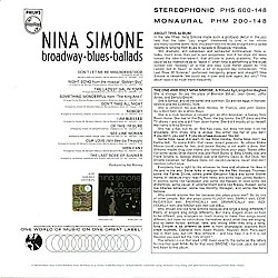 Nina Simone - Broadway Blues Ballads Caz Plak LP