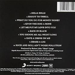 AC/DC - Back in Black CD (Digipak)