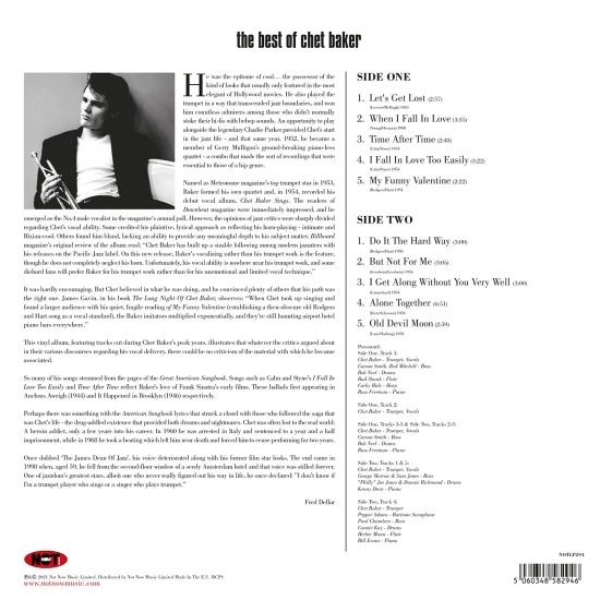 Chet Baker - The Best Of Plak LP