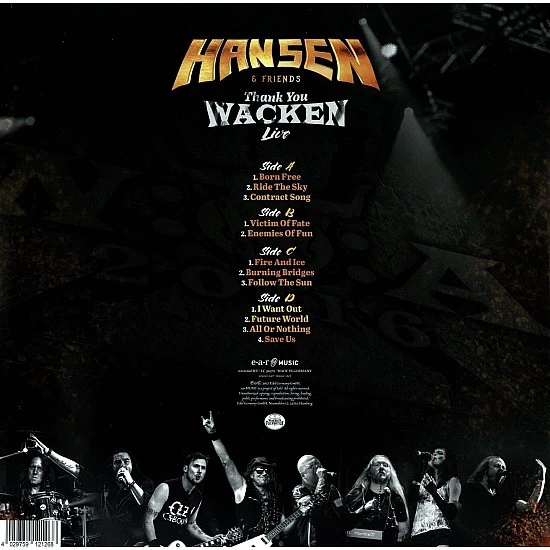 Hansen & Friends - Thank You Wacken Live Plak 2 LP