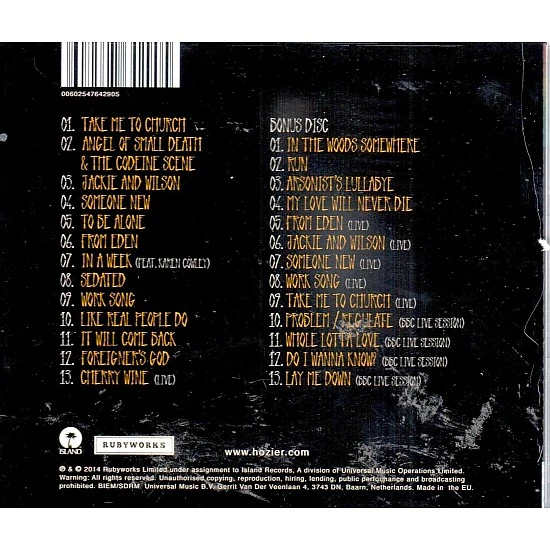 Hozier - Hozier 2 CD